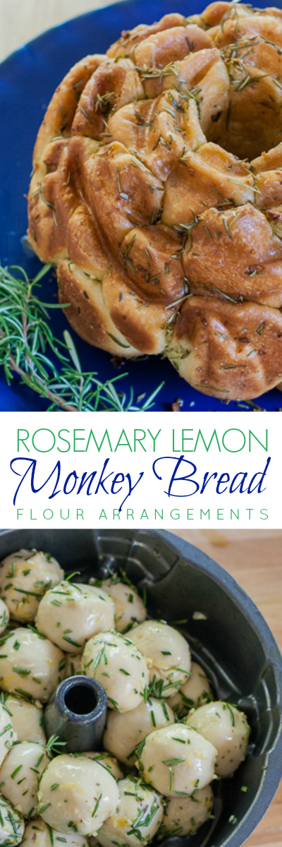 This savory pull-apart bread warms the fingers while its rosemary, lemon, and garlic flavors invigorate the senses. A perfect recipe for brunch or party snacking. 