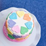 Conversation Hearts Cake