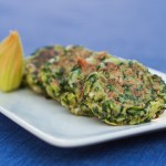 Zucchini Pancakes with Basil & Blue Cheese | Flour Arrangements