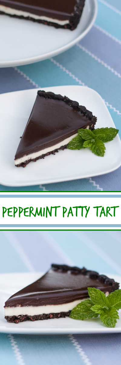 This simple-to-prepare peppermint patty tart -- with its delicious, minty filling and a thick layer of chocolate ganache -- will take your breath away. 