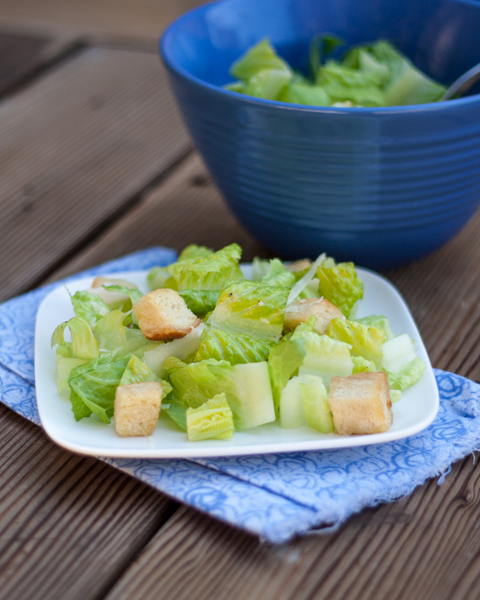 Caesar Salad with Homemade Croutons | Flour Arrangements