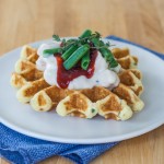 Creamed Turkey with Thyme-Cornmeal Waffles | Flour Arrangements