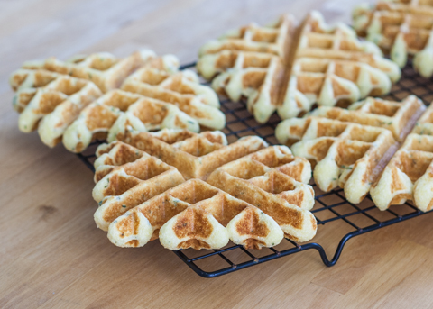 Creamed Turkey with Thyme-Cornmeal Waffles | Flour Arrangements