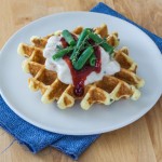 Creamed Turkey with Thyme-Cornmeal Waffles | Flour Arrangements