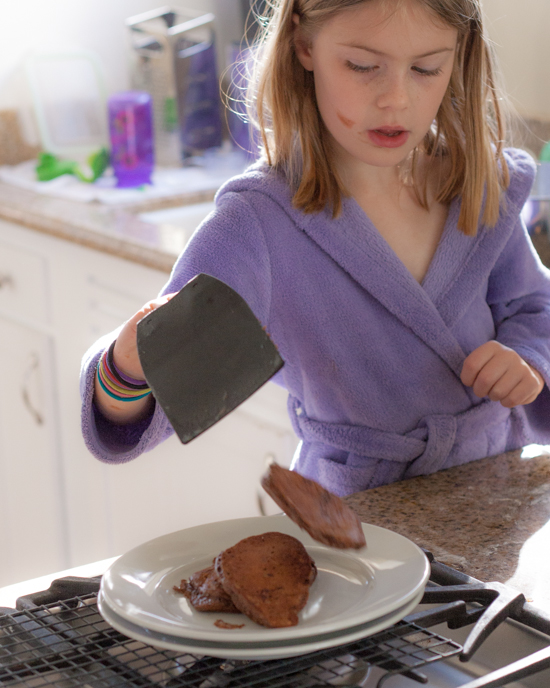 Chocolate Chocolate Chip Pancakes | Flour Arrangements