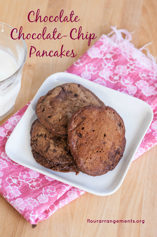 Cocoa powder and mini chocolate chips make Chocolate Chocolate-Chip Pancakes super indulgent. Serve as a special breakfast treat or a surprising dessert. From flourarrangements.org