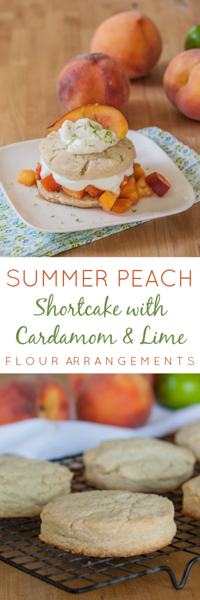 With a hint of cardamom, these shortcakes pair perfectly with sweet peaches brightened with lime zest. This peach shortcake recipe is simple and delicious.