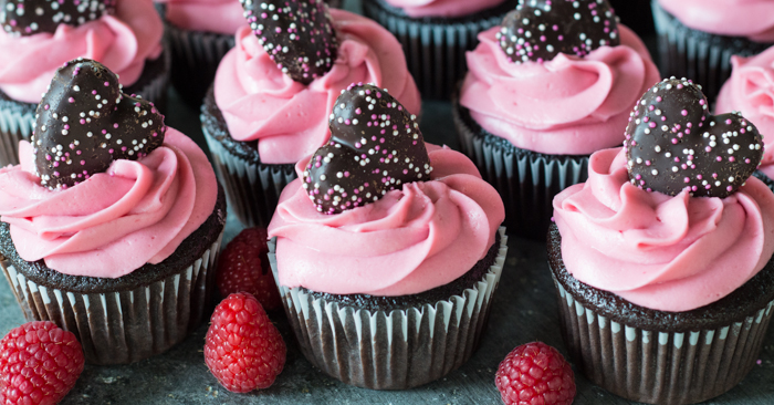 Raspberry Chocolate Cupcakes | Flour Arrangements