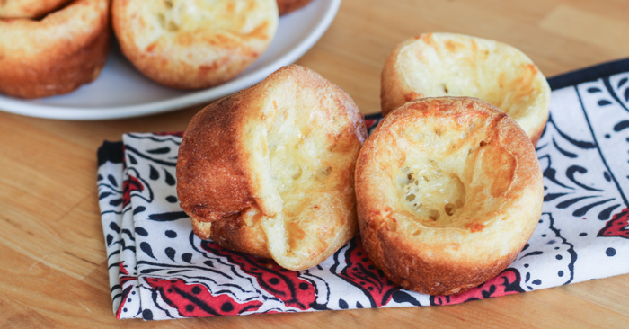 Cheesy Muffin Tin Popovers | Flour Arrangements