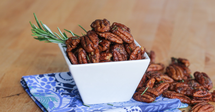 Sweet-Spiced Rosemary Pecans | Flour Arrangements