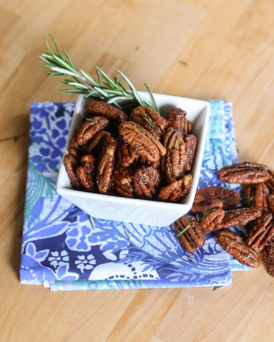 Sweet-Spiced Rosemary Pecans | Flour Arrangements