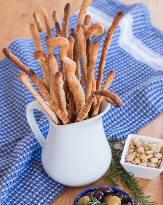 Garlic and Rosemary Grissini Recipe | Flour Arrangements