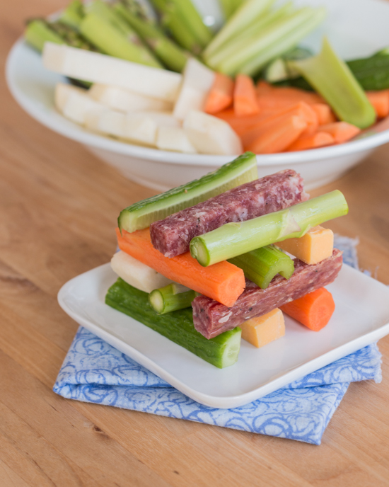 Jenga Veggie Tower | Flour Arrangements