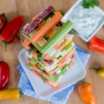 Jenga Veggie Tower | Flour Arrangements