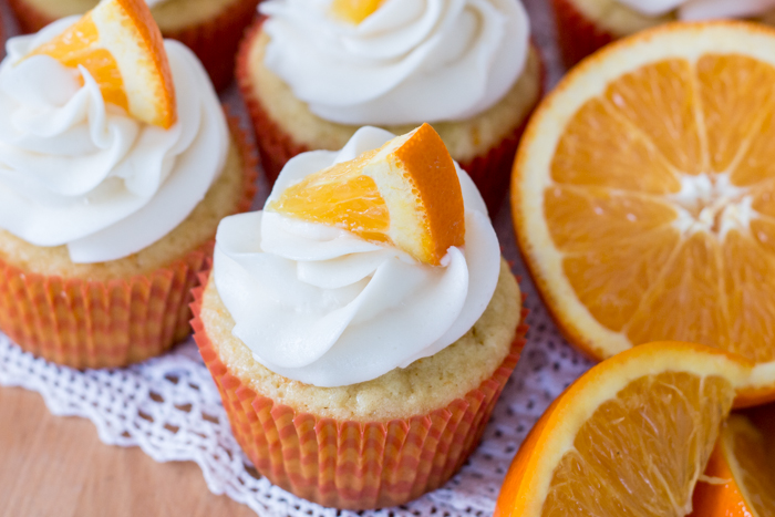 Orange Creamsicle Cupcakes | Flour Arrangements