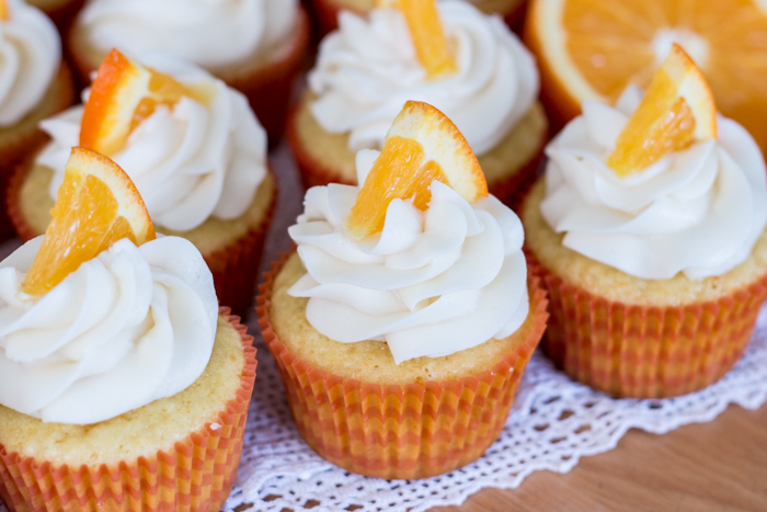 Orange Creamsicle Cupcakes | Flour Arrangements