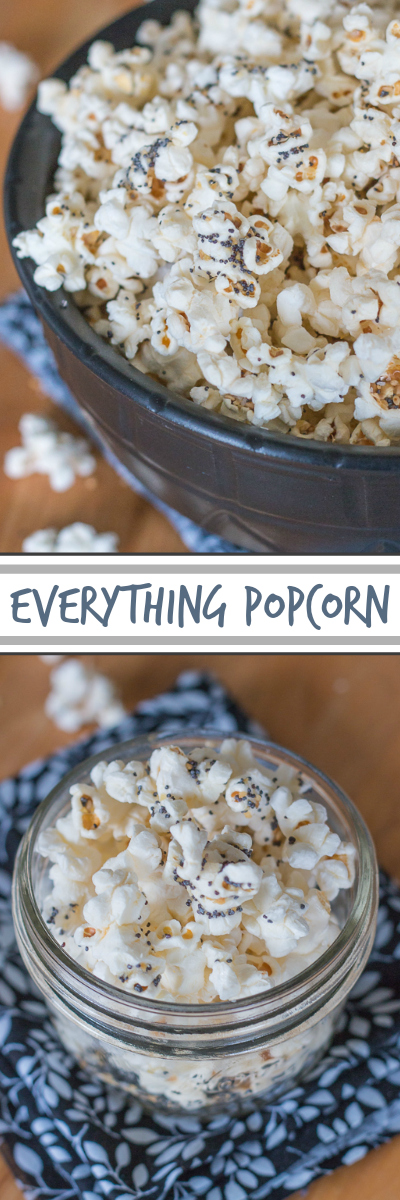 Crunchy and salty, with bursts of garlic, onion, sesame, and poppy seeds, this everything popcorn is the best thing since sliced everything bagels. Give your next batch of popcorn some serious flavor by stirring in homemade everything mix.