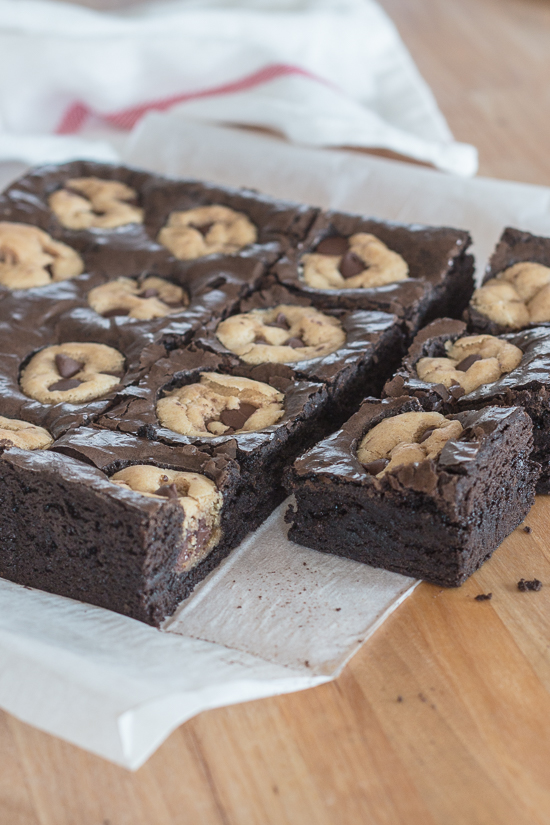 Why choose between cookies and brownies when you can have both? Enjoy rich chocolate brownies and chocolate chip cookies in one decadent bite. This mix-by-hand recipe for chocolate chip cookie brownies is surprisingly simple to prepare.