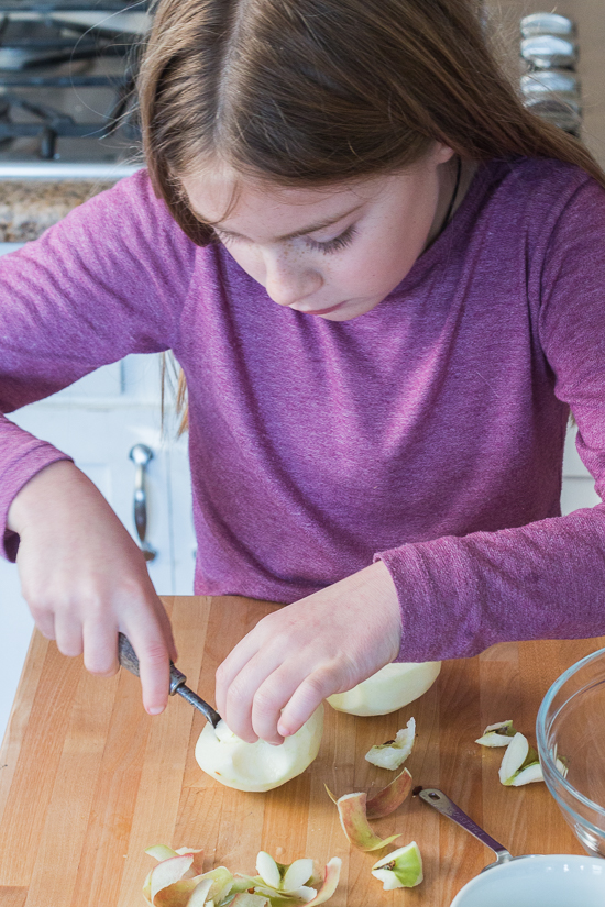 Start your day right with a quick and easy single serving breakfast crisp. Top your favorite fruit with a quick mix oat-cinnamon streusel topping and enjoy warm, delicious crisp in less than 10 minutes!  This simple recipe is great for kids.