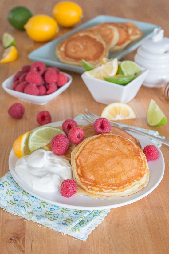 Add some zing to your breakfast routine with these bright and flavorful lemon-lime pancakes. While this simple recipe comes together quickly, it makes breakfast feel like a special occasion. 