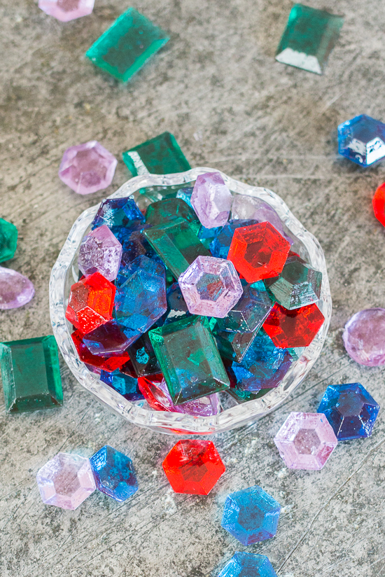 These luxurious Candy Jewels are surprisingly simple to prepare. With a few basic ingredients, a candy thermometer, and gem molds, you'll be cranking out perfect hard candies in no time at all!