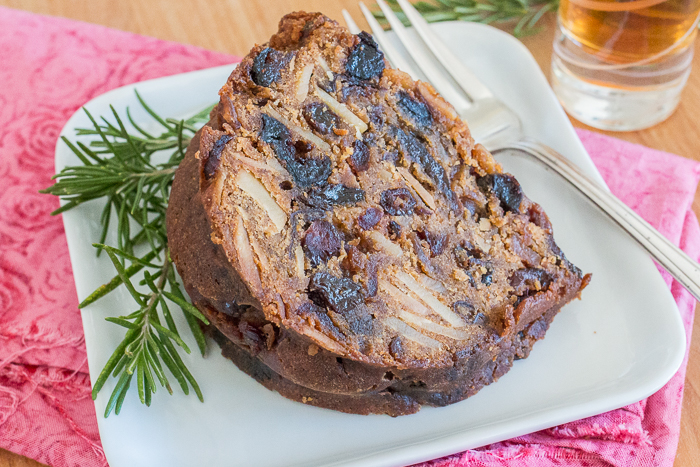 Dried fruit and sliced almonds give this Holiday Fruit Cake amazing flavor and texture. With its warm spices and a delightfully boozy bourbon backdrop, this take on fruit cake will add magic and merriment to your holiday season.
