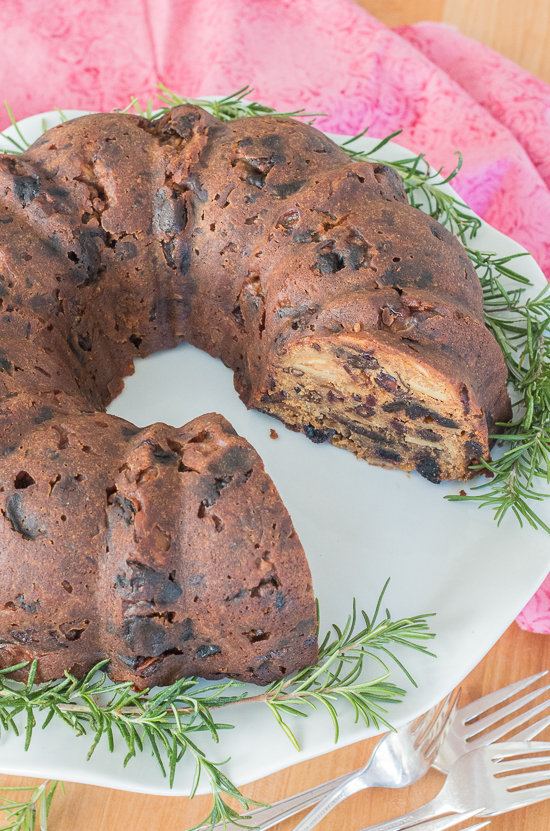 Dried fruit and sliced almonds give this Holiday Fruit Cake amazing flavor and texture. With its warm spices and a delightfully boozy bourbon backdrop, this take on fruit cake will add magic and merriment to your holiday season. 