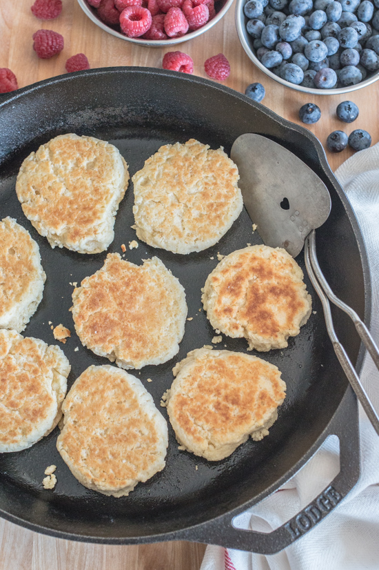 Lightly crisped on the outside, tender and delicate on inside, these rich, buttery Stovetop Biscuits make an incredible addition to almost any meal.