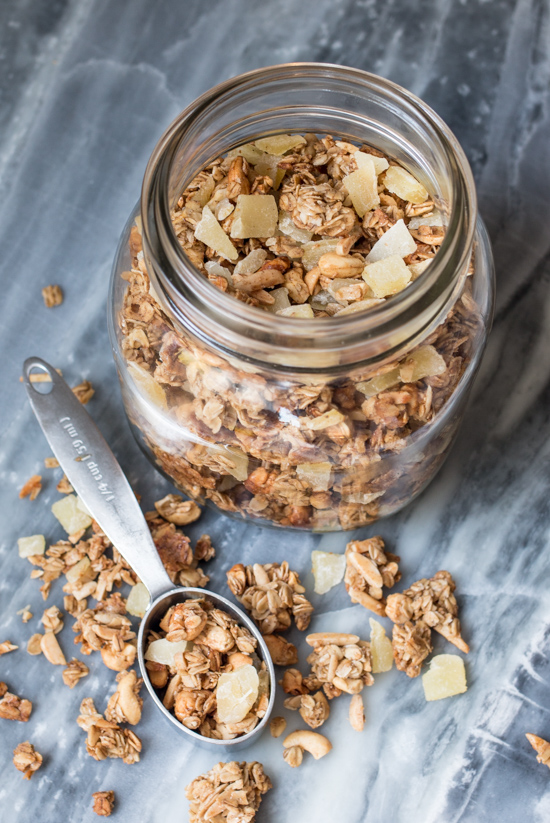 Chunky Cashew, Almond and Ginger Granola