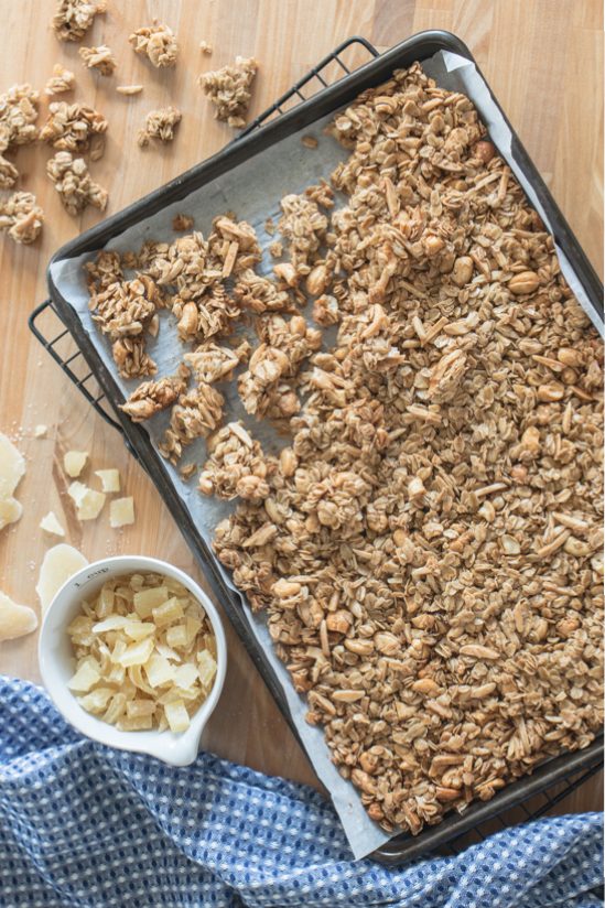 Chunky Cashew, Almond and Ginger Granola