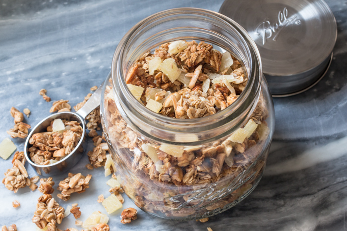 Chunky Cashew, Almond and Ginger Granola