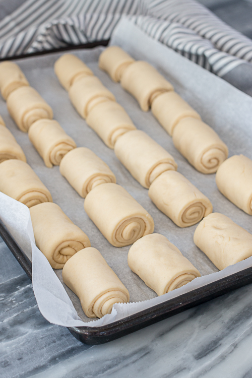 With butter mixed into the dough, butter spread over the dough during shaping, and butter slathered on top straight from the oven, these Buttery Spiral Rolls certainly earn their name. In addition to their richness, they’re fluffy, tender, and so satisfying to unroll while eating. 