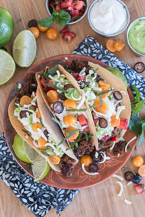 These remarkably realistic-looking Dessert Tacos feature crisp cookie shells loaded with crumbled gingerbread 