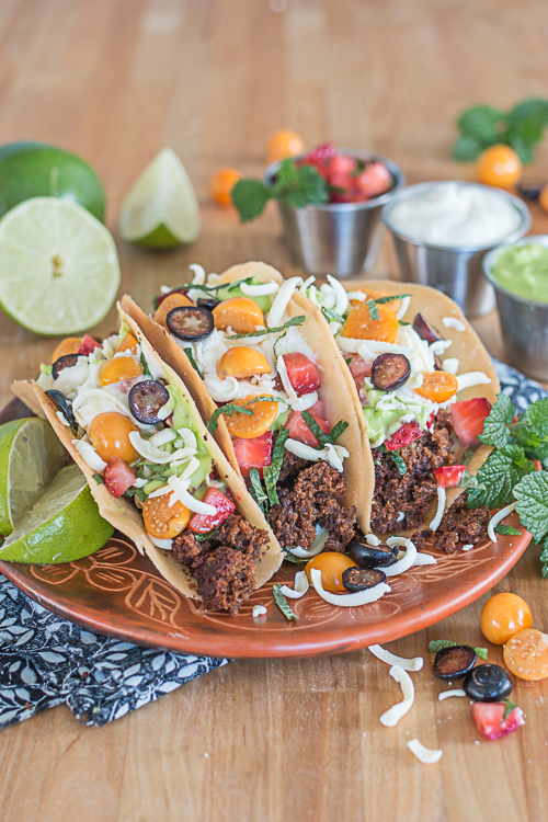 These remarkably realistic-looking Dessert Tacos feature crisp cookie shells loaded with crumbled gingerbread 