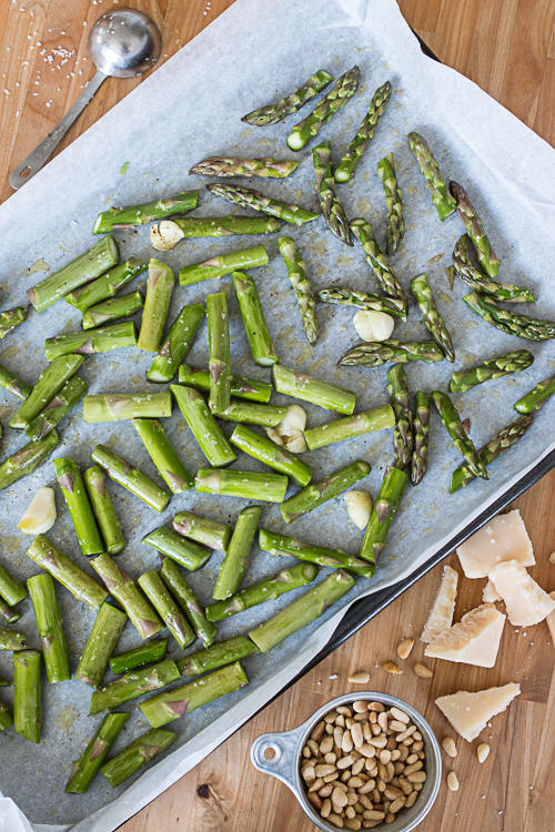 This easy-to-prepare Asparagus Pesto Pasta delivers a rich, nutty dish full of asparagus flavor.  