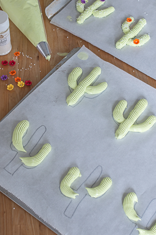 Flavored with lime juice and zest, these whimsical Cactus Meringues deliver a light, crisp texture with every sweet, addictive bite. 