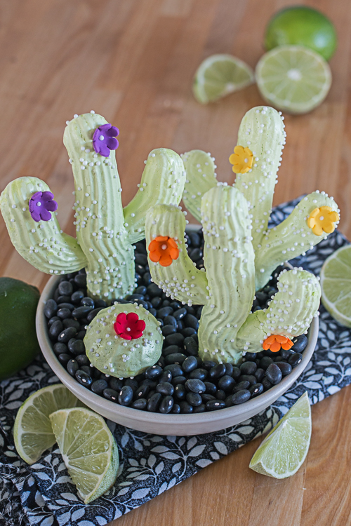 Flavored with lime juice and zest, these whimsical Cactus Meringues deliver a light, crisp texture with every sweet, addictive bite. 