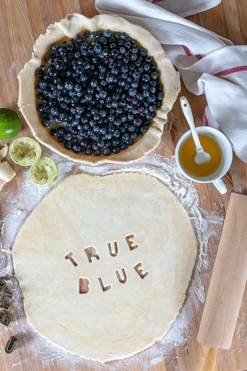 With tangy citrus tones from fresh lime juice and zest, this maple syrup-sweetened Blueberry Pie makes a perfect summer-time dessert. 