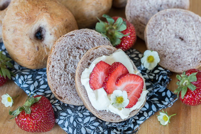 With a pale pink hue and delicate berry flavor, these easy-to-make Strawberry Bagels add flair to breakfast or snack-time. 