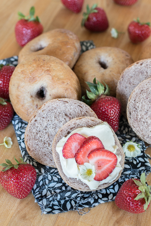 With a pale pink hue and delicate berry flavor, these easy-to-make Strawberry Bagels add flair to breakfast or snack-time. 