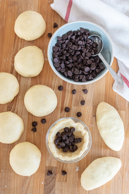 Chocolate-Stuffed Buns combine tender, rich dough and warm, luscious chocolate in a satisfying, not-too-sweet treat.