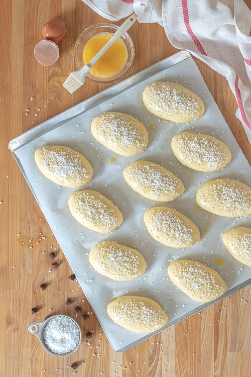 Chocolate-Stuffed Buns combine tender, rich dough and warm, luscious chocolate in a satisfying, not-too-sweet treat.