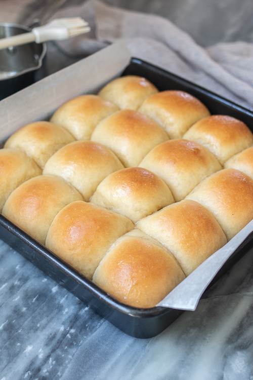 Rich, buttery, and pillowy-soft, these Apple Cider Pull-Apart Rolls make a satisfying addition to any dinner spread. They're perfect for sliders, too!