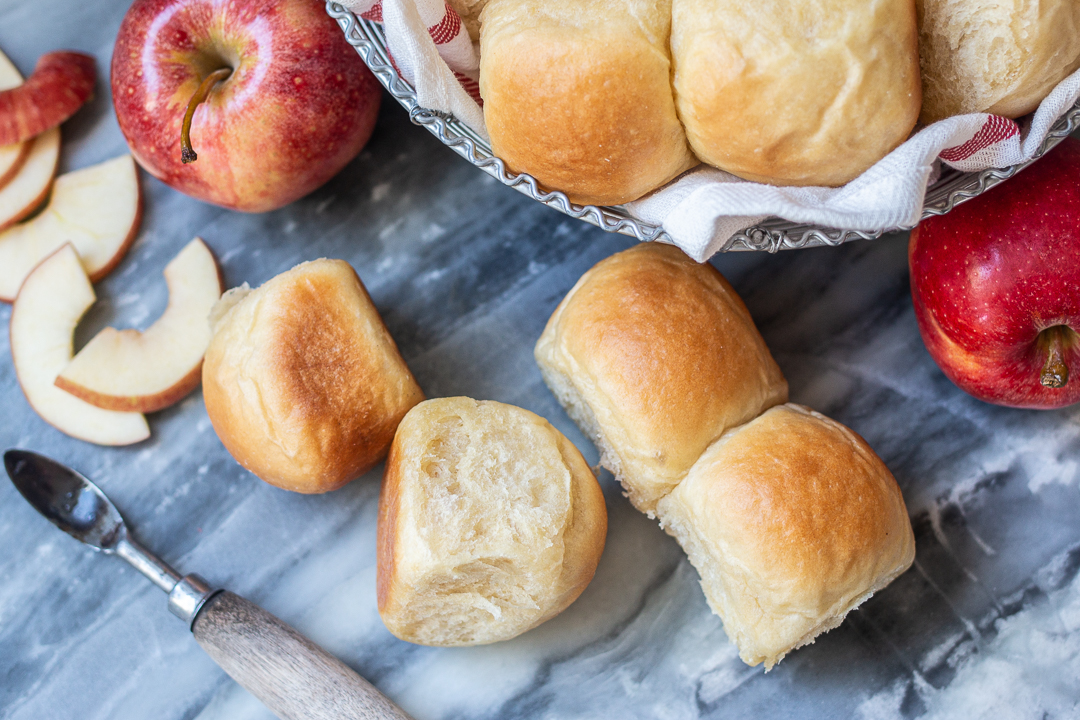 Rich, buttery, and pillowy-soft, these Apple Cider Pull-Apart Rolls make a satisfying addition to any dinner spread. They're perfect for sliders, too!