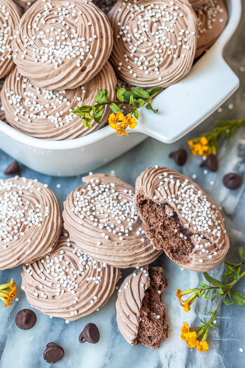 With crisp, crunchy exteriors and gooey, soft centers, these Chocolate Meringue Cookies deliver rich chocolate flavor with an impossibly light and airy texture.