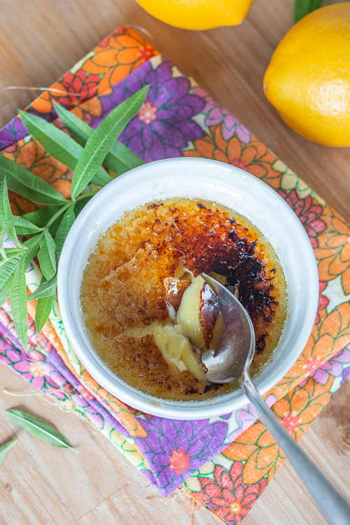 Low Carb Lemon Crème Brûlée • TJ's Taste