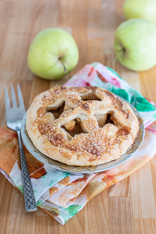 Maple syrup-sweetened and cinnamon-infused, these Personal Apple Pies serve up all the goodness of homemade apple pie in petite, single-serve packaging. 