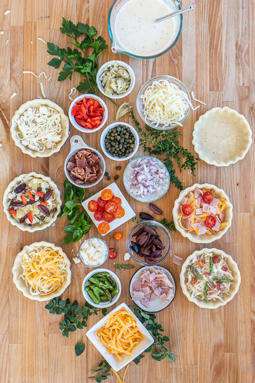 Mini Quiche Meal Bar With endless filling options, this Mini Quiche Meal Bar offers delicious flavor combinations that will satisfy everyone.