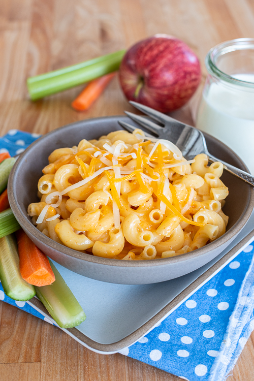 Rich, cheesy, and satisfying, this Single-Serving Mac and Cheese recipe comes together on the stovetop just as easily as macaroni and cheese from a box, but it tastes so much better!