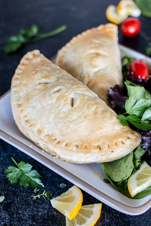 Chicken Pot Pie Turnovers deliver the homey comfort of chicken pot pie in a tidy package that’s perfect for eating by hand. 